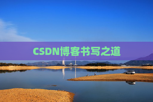 CSDN博客书写之道